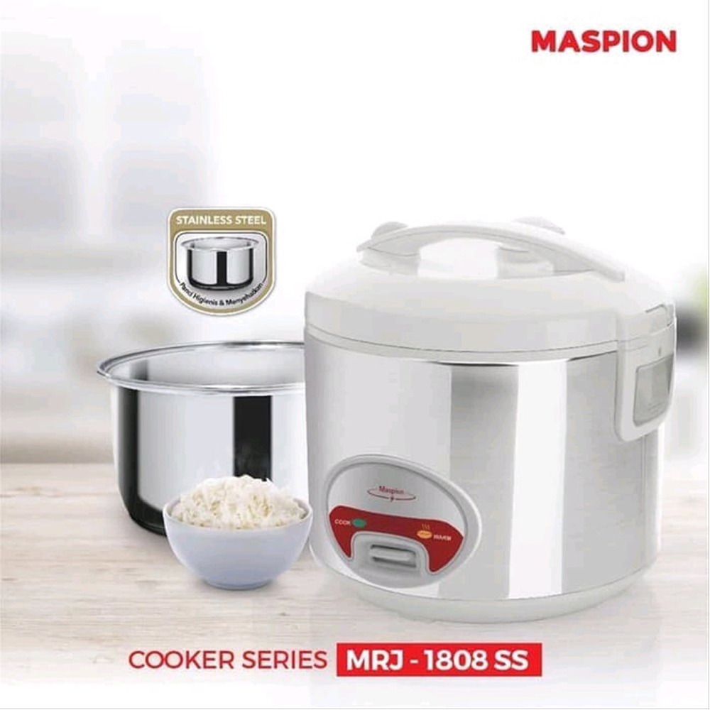 Maspion Rice Cooker 1.8 L - MRJ-1808SS | MRJ1808SS